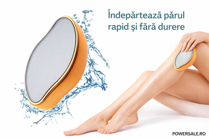 Set 2 Bucăți Dispozitiv Nano Glass pentru Îndepărtarea Părului – Epilare Rapidă, Delicată și Reutilizabilă, Efect de Piele Fină - Boomsale.ro
