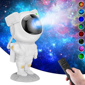 Proiector laser Astronaut cu joc de lumini nebula si stele, LED - Boomsale.ro