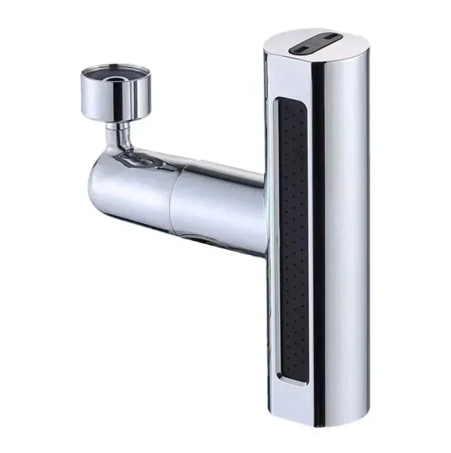 Set 2 Extensii robinet 3 in 1, 360°, 3 moduri de functionare, cupru, argintiu - Boomsale.ro