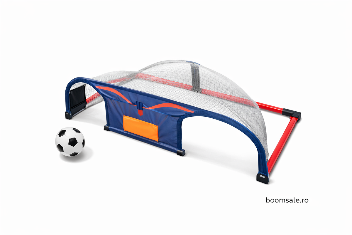 Joc Interactiv Fotbal Electronic pentru Copii – E-Jet Soccer Roundabout, Antrenament Reflexe, LED, Scor Automat, 80x42x23 cm - Boomsale.ro