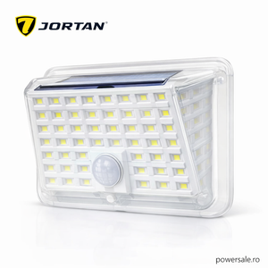 Set 10 Bucăți Lampă Solară LED 90 LED-uri, Senzor de Mișcare, IP65 Impermeabilă, Panou Solar, Lumină Alb Rece pentru Curte, Grădină, Terasă – JORTAN - Boomsale.ro
