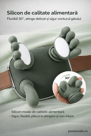 Aparat de masaj cervical cu tehnologie 4D și funcție de încălzire. Masaj profund pentru gât, umeri, spate și picioare. Design ergonomic, portabil și ușor de utilizat. - Boomsale.ro
