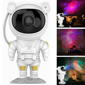 Proiector laser Astronaut cu joc de lumini nebula si stele, LED - Boomsale.ro