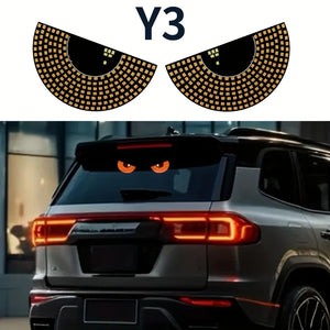 Set 2x Lămpi LED „Ochi de Diavol” pentru Mașină – Efecte Amuzante, Atmosferă Cool, Alimentare USB, Fără Cabluri - Boomsale.ro