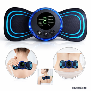 Aparat EMS pentru tonifiere abdomen și brațe + CADOU Mini Aparat Masaj Cervical cu impulsuri - Boomsale.ro
