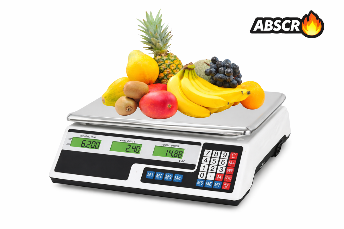Cantar Comercial Electronic Profesional 40 Kg Gardeon – Afisaj Dublu Iluminat, Tava Inox, Functie Memorie - Boomsale.ro