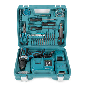 Trusa Bormasina, mandrina metalica, 2 acumulatori 36V, incarcator, Adaptor drujba pentru bormasina - Boomsale.ro