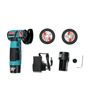 Mini Polizor unghiular portabil cu 2 acumulatori si 2 discuri, 48V, 500W - Boomsale.ro