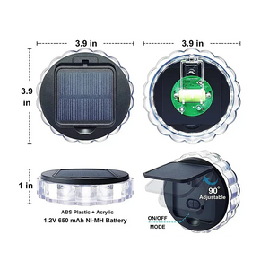 Set 6 Lampi Exterior Calitate APF de Perete/ Gard cu panou Pentru iluminare Gradina/ Terasa, rezistenta la apa - Boomsale.ro