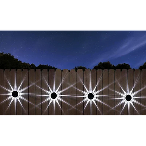 Set 6 Lampi Exterior Calitate APF de Perete/ Gard cu panou Pentru iluminare Gradina/ Terasa, rezistenta la apa - Boomsale.ro