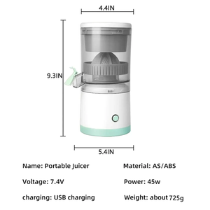 Storcător portabil electric pentru citrice, USB, 45W - Boomsale.ro
