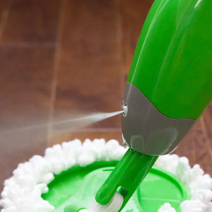 Mop triplu cu rezervor pulverizator, 3 capete rotative cu diametru 20 cm, 3 lavete microfibra, rezervor 600 ml - Boomsale.ro