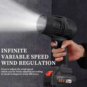 Suflantă Turbo Auto Portabilă 1050W, 35.000 RPM – Putere Mare 180 km/h, 6 m³/min – Ideală pentru Uscare Mașină, Îndepărtare Frunze, Praf și Apă - Boomsale.ro