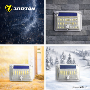 Set 10 Bucăți Lampă Solară LED 90 LED-uri, Senzor de Mișcare, IP65 Impermeabilă, Panou Solar, Lumină Alb Rece pentru Curte, Grădină, Terasă – JORTAN - Boomsale.ro