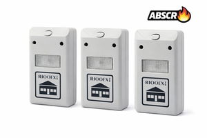 Set 3 Bucati Aparat Antigandaci si Antirozatoare RIOOEX Plus – Dispozitiv Ultrasunete Anti Insecte si Soareci, Alb - Boomsale.ro