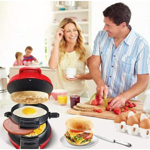 Aparat de facut burgeri sau sandwich-uri RAF 600W, Rosu - Boomsale.ro
