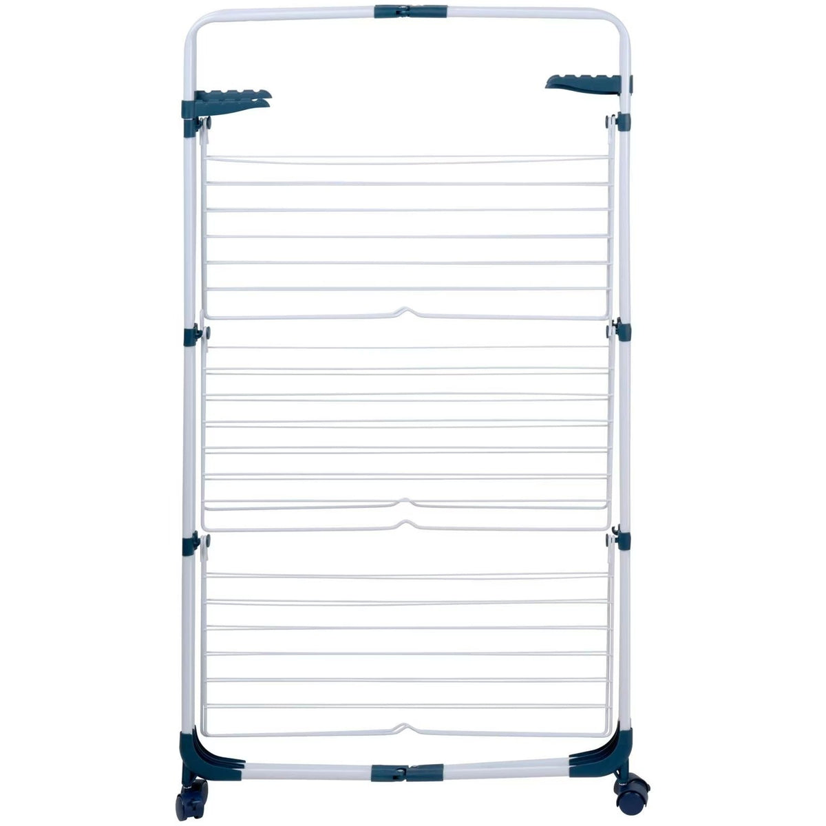Uscator rufe 3 nivele, pliabil, suport umerase, capacitate 30 kg, Inox - Boomsale.ro