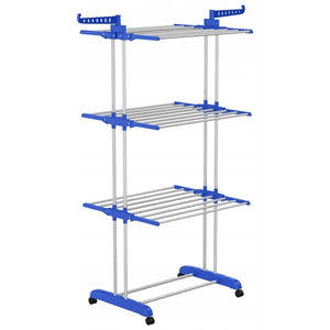 Uscator de Rufe Vertical, 4 Nivele, Aripi Laterale Reglabile, Baza Pliabila - Boomsale.ro