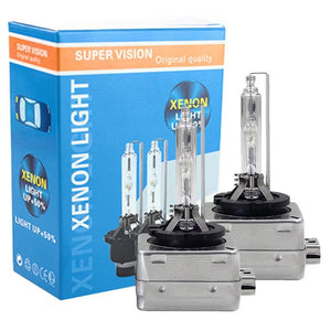 Set 2 becuri Xenon D1S White auto pentru far, suport metalic, 35W, 6000K - Boomsale.ro