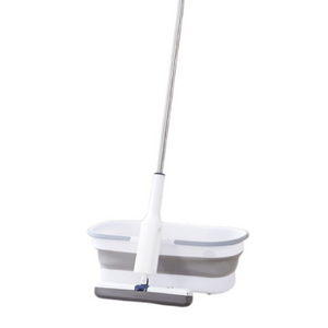 Mop Telescopic Profesional cu Galeata Pliabila, Burete Bumbac si Tija Reglabila - Boomsale.ro