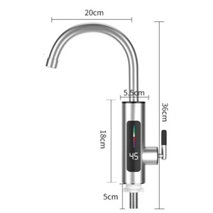 Robinet Electric Instant, Apa Calda, 3000W, IPX4, Rotire 360° - Boomsale.ro