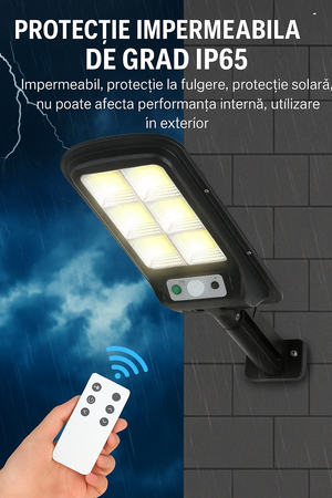 Set 2 Lampi Solare, Jortan, 100W, 160 LED COB, Senzor Miscare - Boomsale.ro
