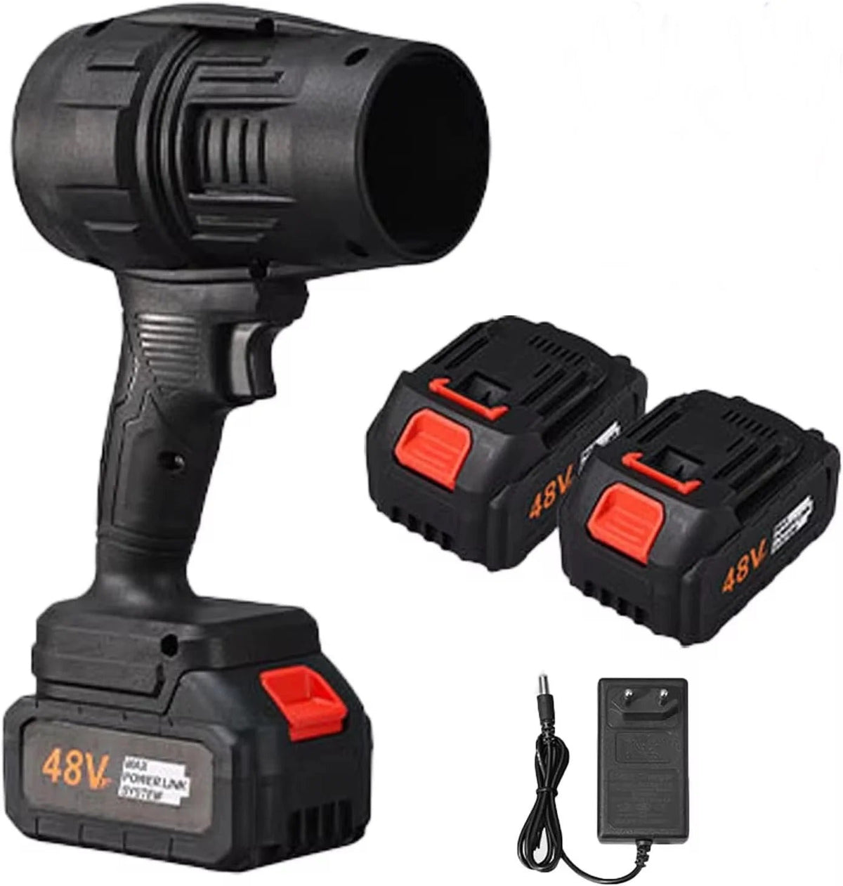 Suflanta Turbo Auto Portabila 1050W, 35000 RPM, 2 Acumulatori 48V - Boomsale.ro