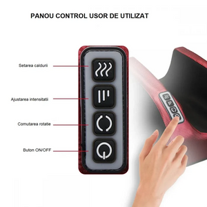 Aparat masaj picioare Shiatsu cu incalzire, 20 role, 4 programe, 3 niveluri intensitate - Boomsale.ro