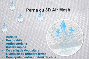 Perna pentru cada cu suport ergonomic pentru cap, material textil moale, alb - Boomsale.ro