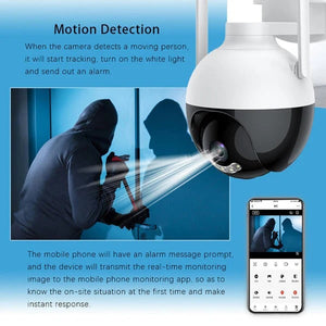Camera Supraveghere WiFi 5MP PTZ 360° – Color Night Vision, IP66 - Boomsale.ro