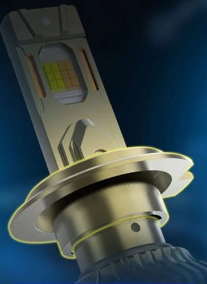 Bec LED Auto H7 210W, Aplicatie Smart, 98600LM, 3 Moduri de Culoare, Rezistent la Apă - Boomsale.ro