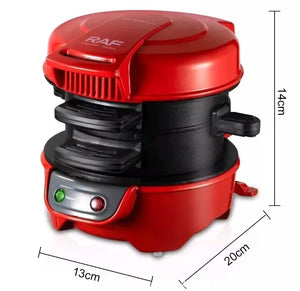 Aparat de facut burgeri sau sandwich-uri RAF 600W, Rosu - Boomsale.ro