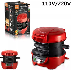 Aparat de facut burgeri sau sandwich-uri RAF 600W, Rosu - Boomsale.ro
