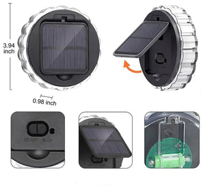 Set 4 Lampi Solare LED Model Floare, Senzor de Lumina - Boomsale.ro