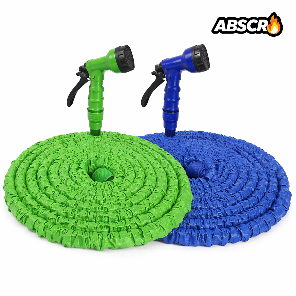 Set 2 Bucăți Furtun Extensibil 30m calitate Premium + Pistol 8 Funcții - Boomsale.ro
