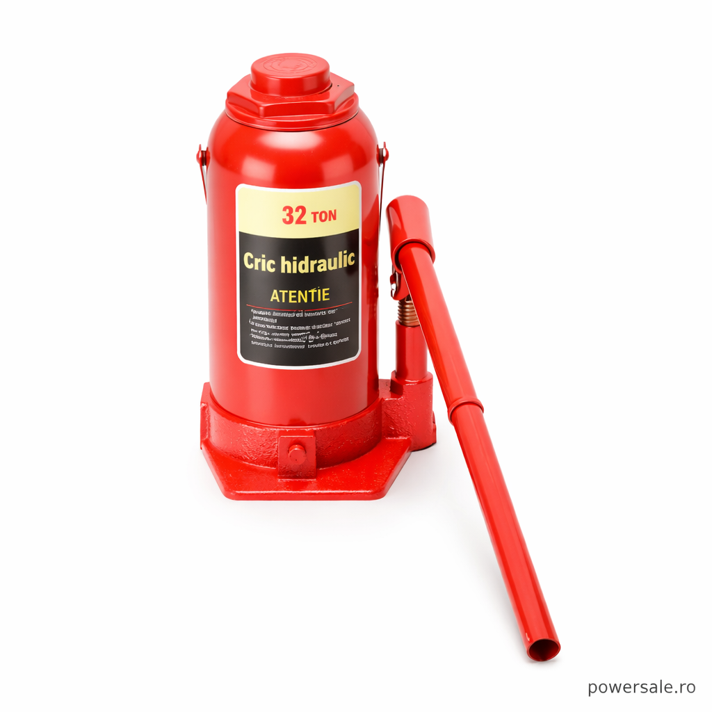 Cric hidraulic profesional 32 tone – ridicare sigură pentru camioane, tractoare și utilaje grele - Boomsale.ro