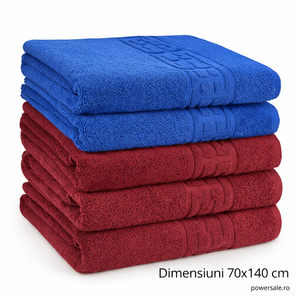 Set 5 Prosoape Baie 70x140 cm din Bumbac Premium – Absorbante, Moi si Rezistente - Boomsale.ro
