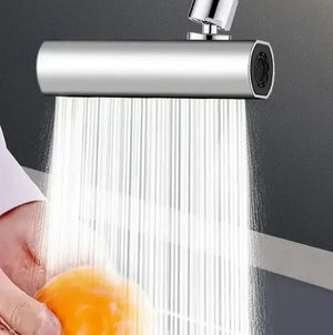 Set 2 Extensii robinet 3 in 1, 360°, 3 moduri de functionare, cupru, argintiu - Boomsale.ro