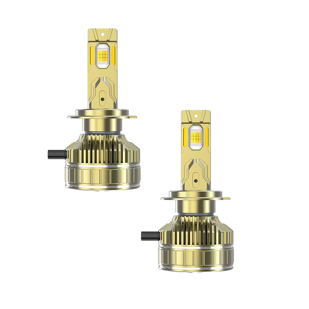 Bec LED Auto H7 210W, Aplicatie Smart, 98600LM, 3 Moduri de Culoare, Rezistent la Apă - Boomsale.ro