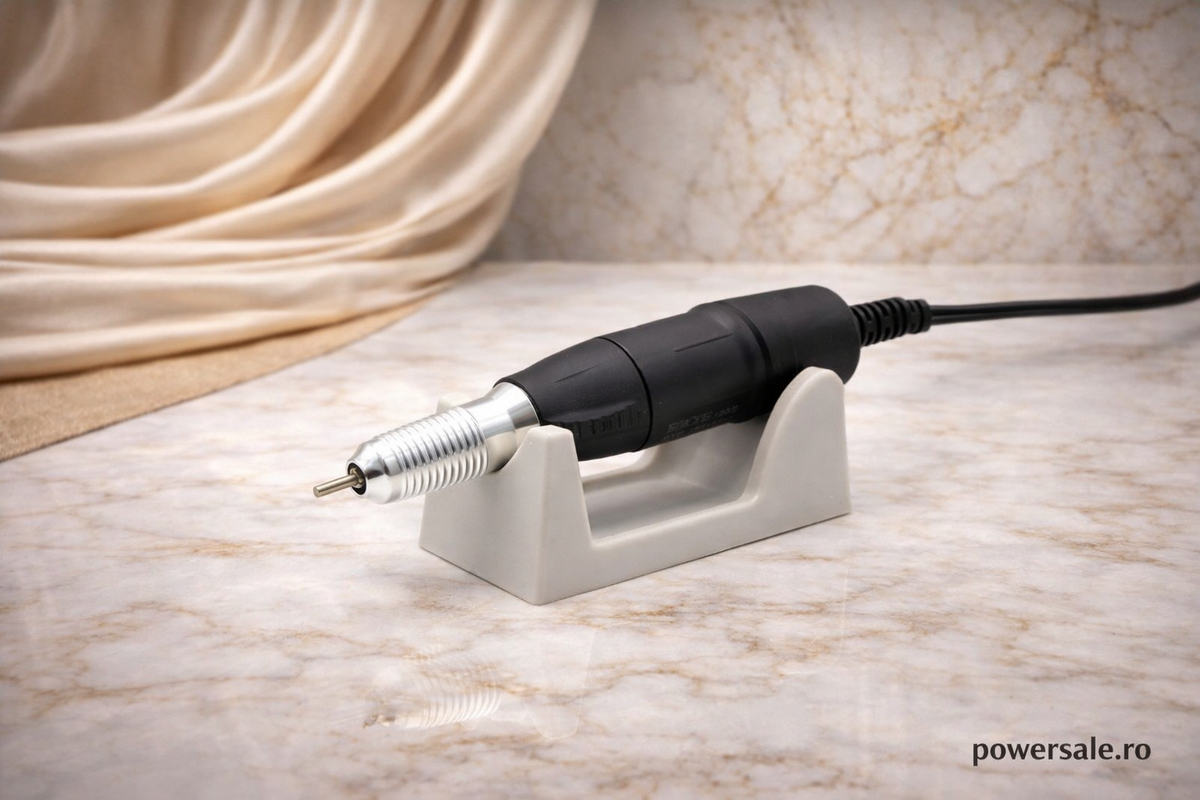 Pila Electrică Strong Max 211, 65W, 35000 RPM – Freză Unghii Profesională Manichiură & Pedichiură Albă - Boomsale.ro