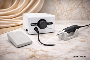 Pila Electrică Strong Max 211, 65W, 35000 RPM – Freză Unghii Profesională Manichiură & Pedichiură Albă - Boomsale.ro
