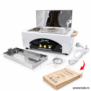 Sterilizator Profesional cu Aer Cald Global Fashion GF-360T cu Display Digital, 300W, 0-200°C + CADOU 100 Pungi Kraft Sterilizare 130×200 mm - Boomsale.ro