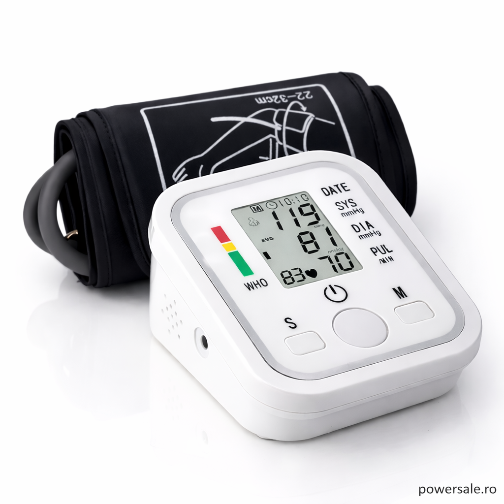 Set Tensiometru Digital de Braț + Pulsoximetru OLED - Boomsale.ro