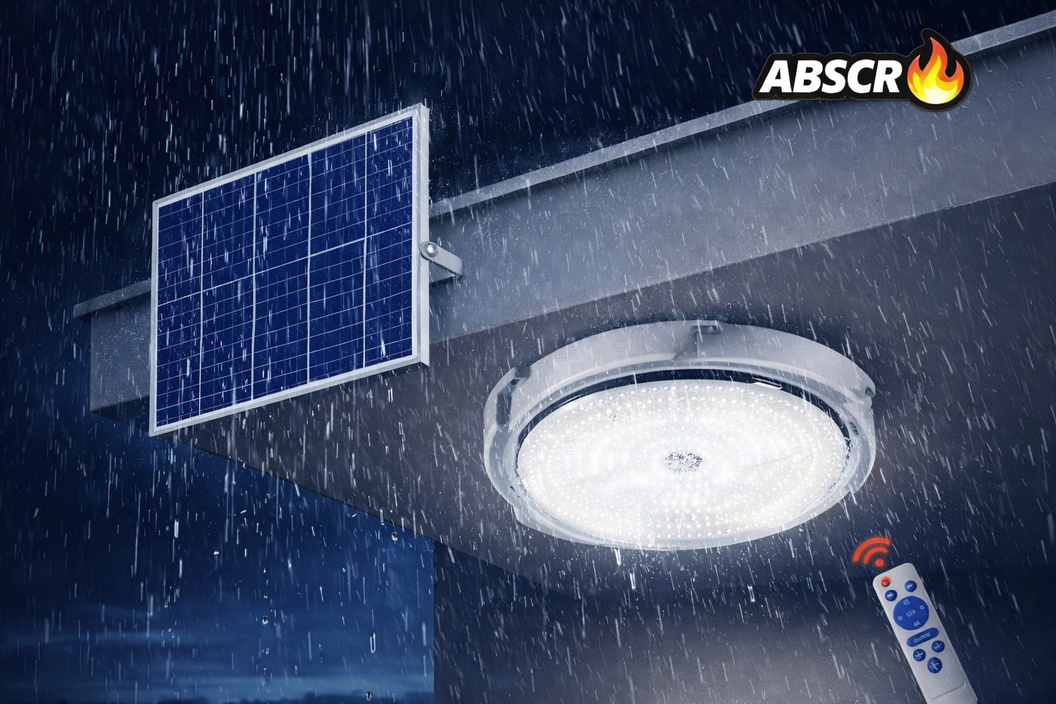 Set 2 Lampi LED 200W cu Panou Solar si Telecomanda – Iluminare Exterior Ultra Puternica, Autonomie Mare, IP65 - Boomsale.ro