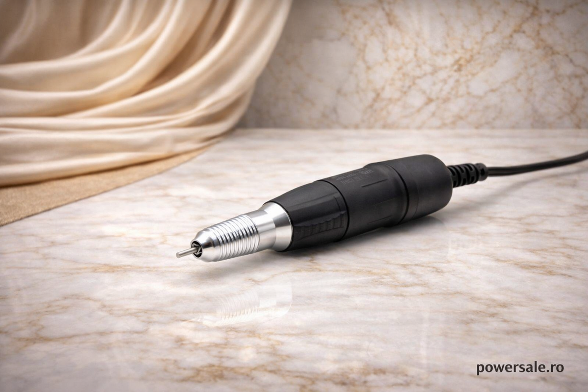 Pila Electrică Strong Max 211, 65W, 35000 RPM – Freză Unghii Profesională Manichiură & Pedichiură Albă - Boomsale.ro
