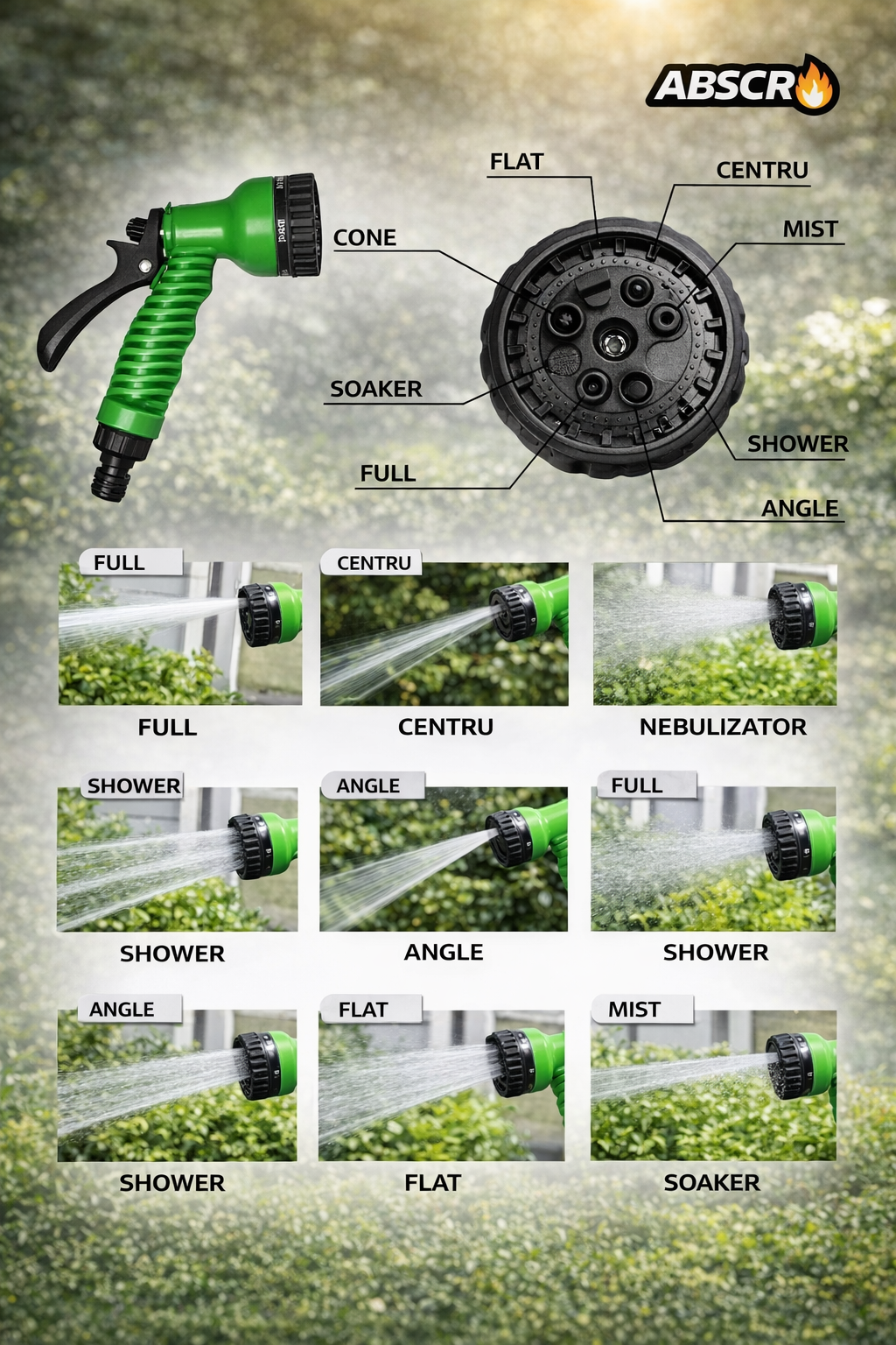 Set 2 Bucăți Furtun Extensibil 30m calitate Premium + Pistol 8 Funcții - Boomsale.ro