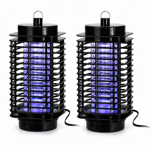 Set 2 bucati aparat electric anti insecte, lampa UV LED, alimentare USB, design compact, pentru interior si exterior PromotiiZilnice