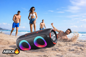 Boxă Portabilă rezistenta la apa Bluetooth 5.0 30W – 4000mAh, Lumini RGB, IPX6, USB/AUX/SD/FM, Sunet Puternic, Portabilă - Boomsale.ro
