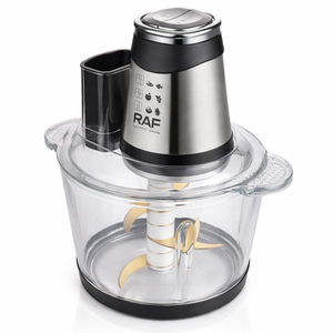 Tocator electric RAF 7058 multifunctional 600W, bol 3L, 3 viteze, pentru carne, legume si fructe - Boomsale.ro
