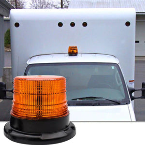 Girofar auto LED galben cu efect de rotatie sau stroboscopic 12V / 24V - Boomsale.ro